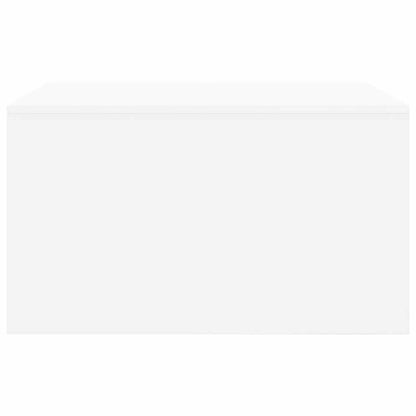 Coffee Table with Drawers White 70,5x70x40 cm
