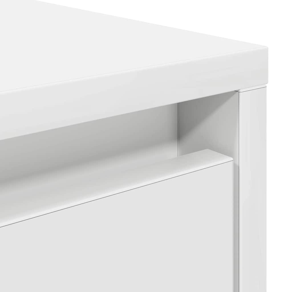 Coffee Table with Drawers White 70,5x70x40 cm