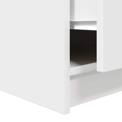 Coffee Table with Drawers White 70,5x70x40 cm