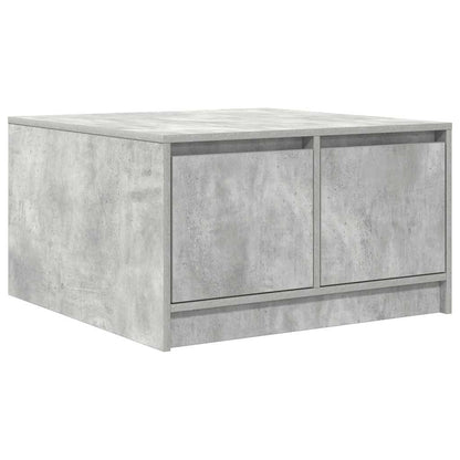 Coffee Table with Drawers Concrete Grey 70,5x70x40 cm