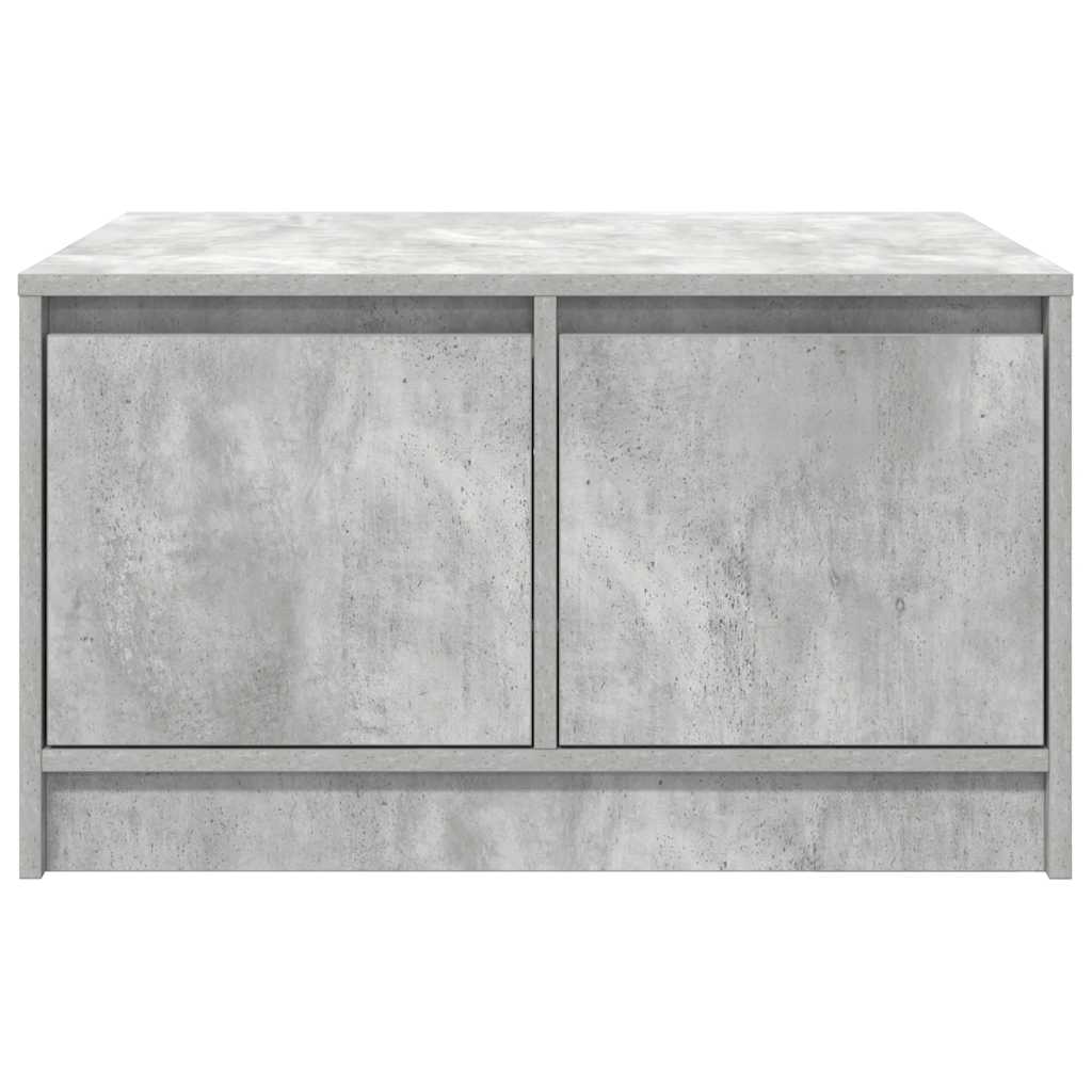 Coffee Table with Drawers Concrete Grey 70,5x70x40 cm