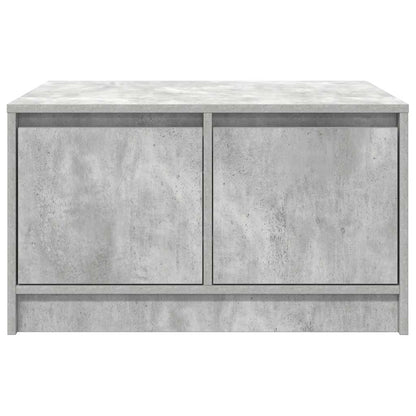 Coffee Table with Drawers Concrete Grey 70,5x70x40 cm