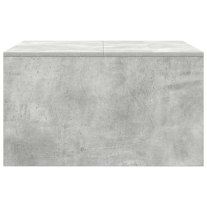 Coffee Table with Drawers Concrete Grey 70,5x70x40 cm