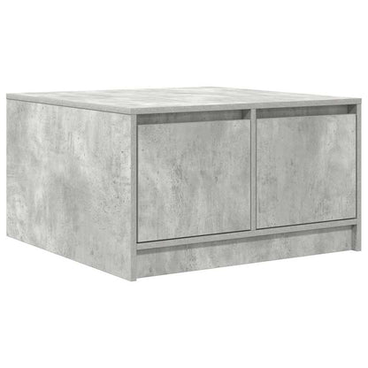 Coffee Table with Drawers Concrete Grey 70,5x70x40 cm