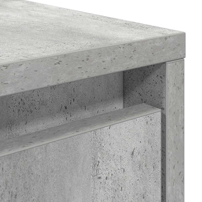 Coffee Table with Drawers Concrete Grey 70,5x70x40 cm