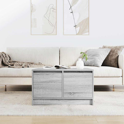 Coffee Table with Drawers Grey Sonoma 70,5x70x40 cm