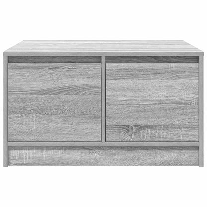 Coffee Table with Drawers Grey Sonoma 70,5x70x40 cm