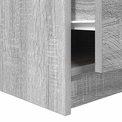 Coffee Table with Drawers Grey Sonoma 70,5x70x40 cm