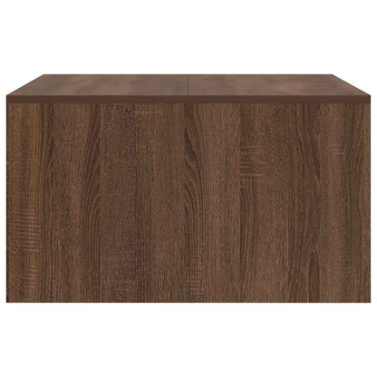 Coffee Table with Drawers Brown Oak 70,5x70x40 cm