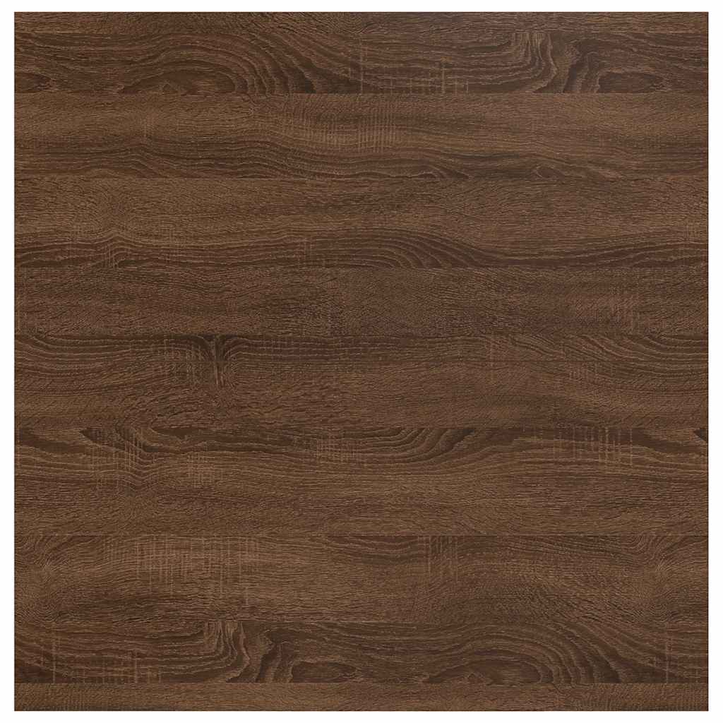 Coffee Table with Drawers Brown Oak 70.5x70x40 cm