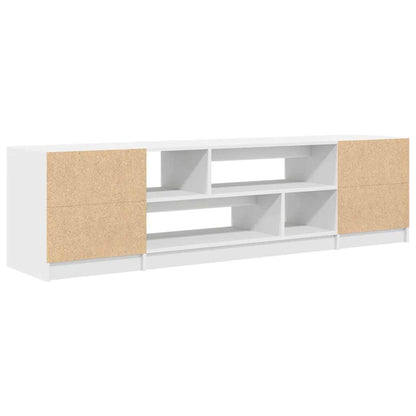 TV Cabinet White 188.5x41x50 cm Engineered Wood
