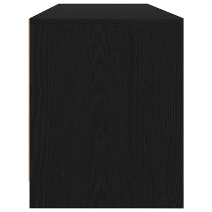TV Cabinet Black Oak 188,5x41x50 cm Engineered Wood