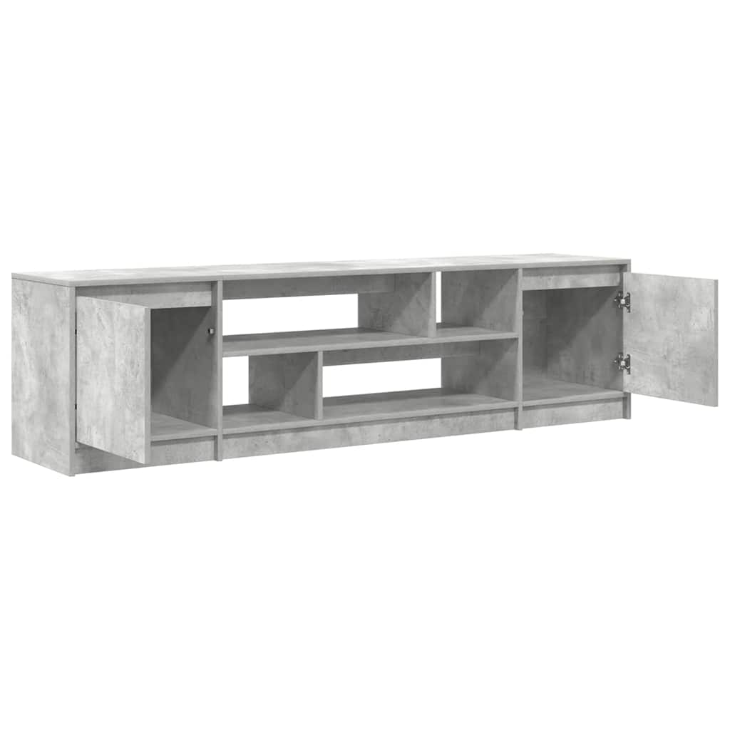 TV Cabinet Concrete Grey 188,5x41x50 cm Engineered Wood