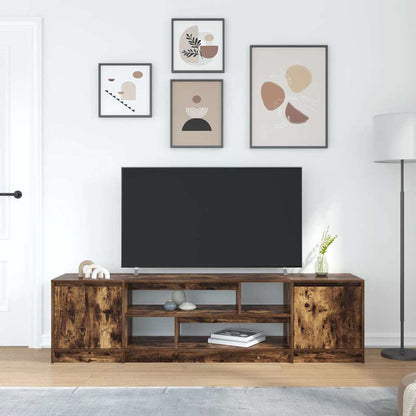TV Cabinet Smoked Oak 188,5x41x50 cm Engineered Wood