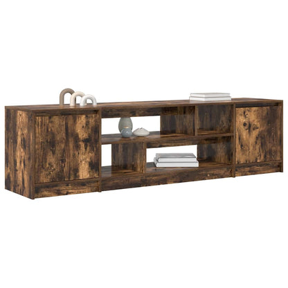 TV Cabinet Smoked Oak 188.5x41x50 cm Engineered Wood