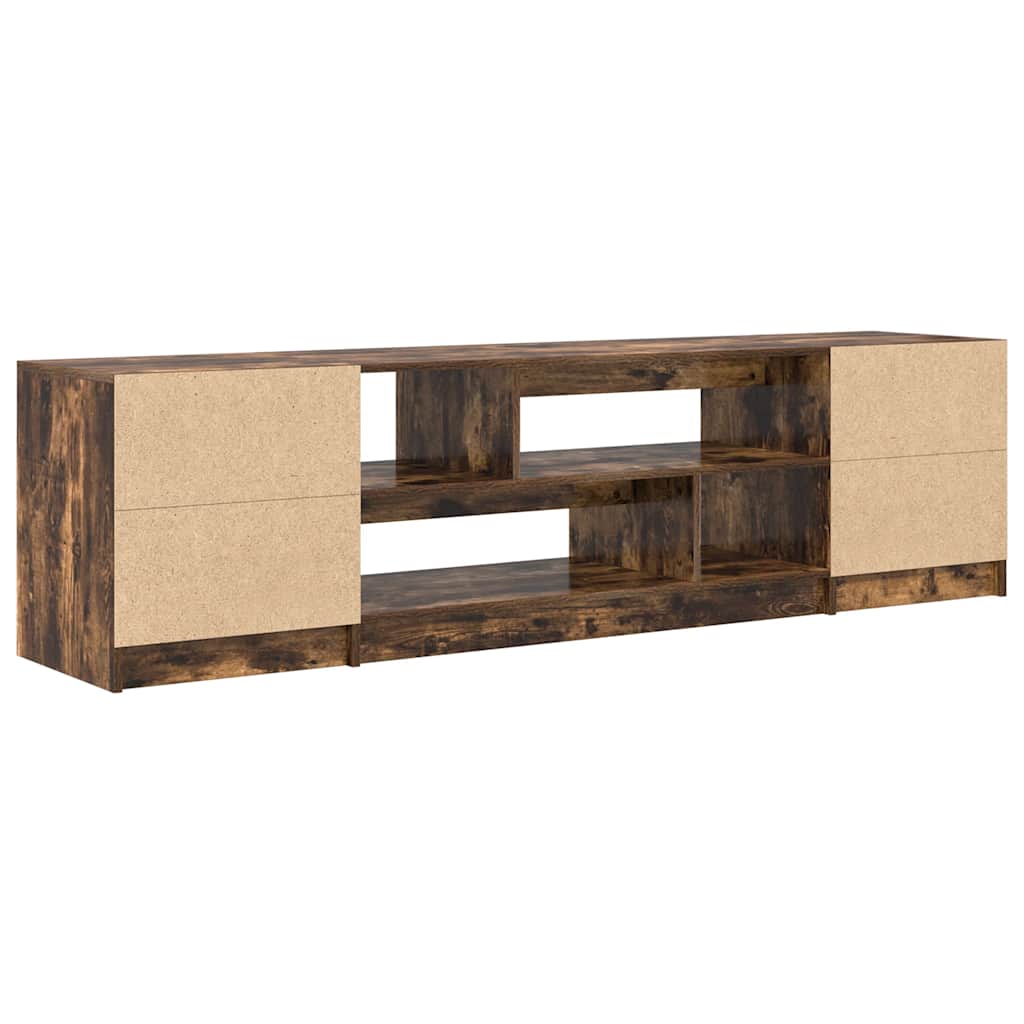 TV Cabinet Smoked Oak 188.5x41x50 cm Engineered Wood