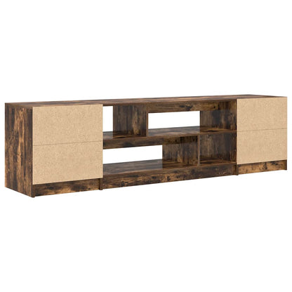 TV Cabinet Smoked Oak 188,5x41x50 cm Engineered Wood