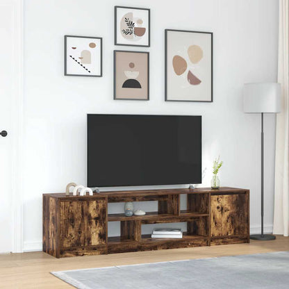 TV Cabinet Smoked Oak 188.5x41x50 cm Engineered Wood