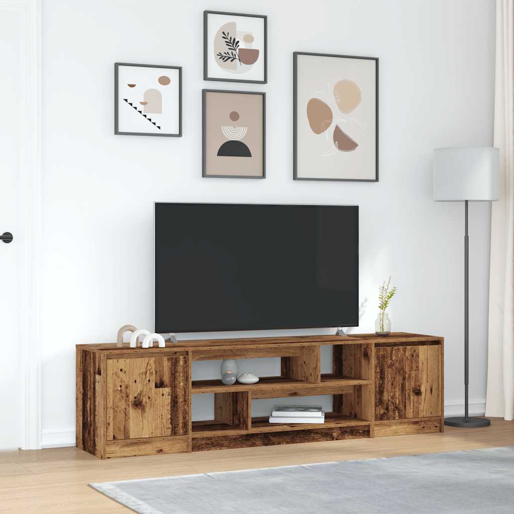TV Cabinet Old Wood 188,5x41x50 cm Engineered Wood
