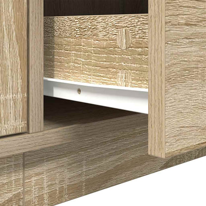 TV Cabinet with LED Lights Sonoma Oak 160,5x41x50 cm