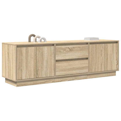TV Cabinet with LED Lights Sonoma Oak 160,5x41x50 cm