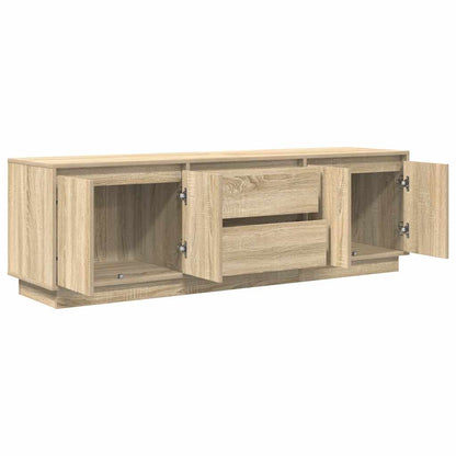 TV Cabinet with LED Lights Sonoma Oak 160,5x41x50 cm