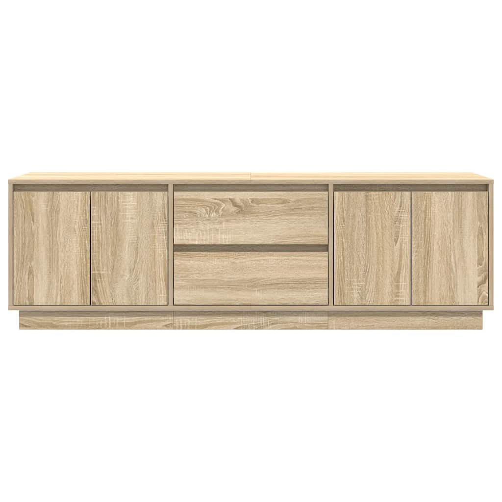 TV Cabinet with LED Lights Sonoma Oak 160,5x41x50 cm