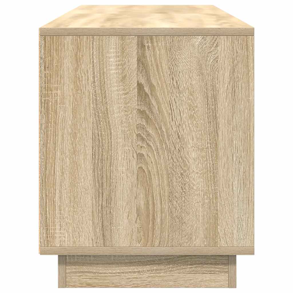TV Cabinet with LED Lights Sonoma Oak 160,5x41x50 cm