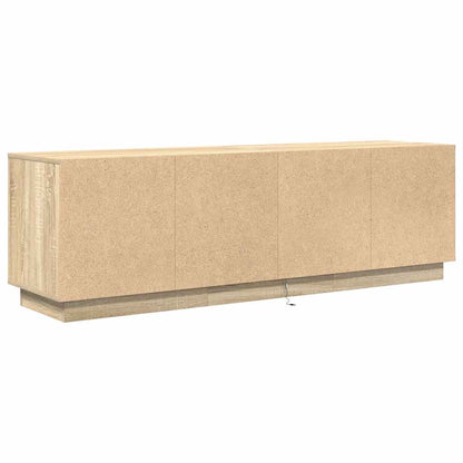 TV Cabinet with LED Lights Sonoma Oak 160,5x41x50 cm