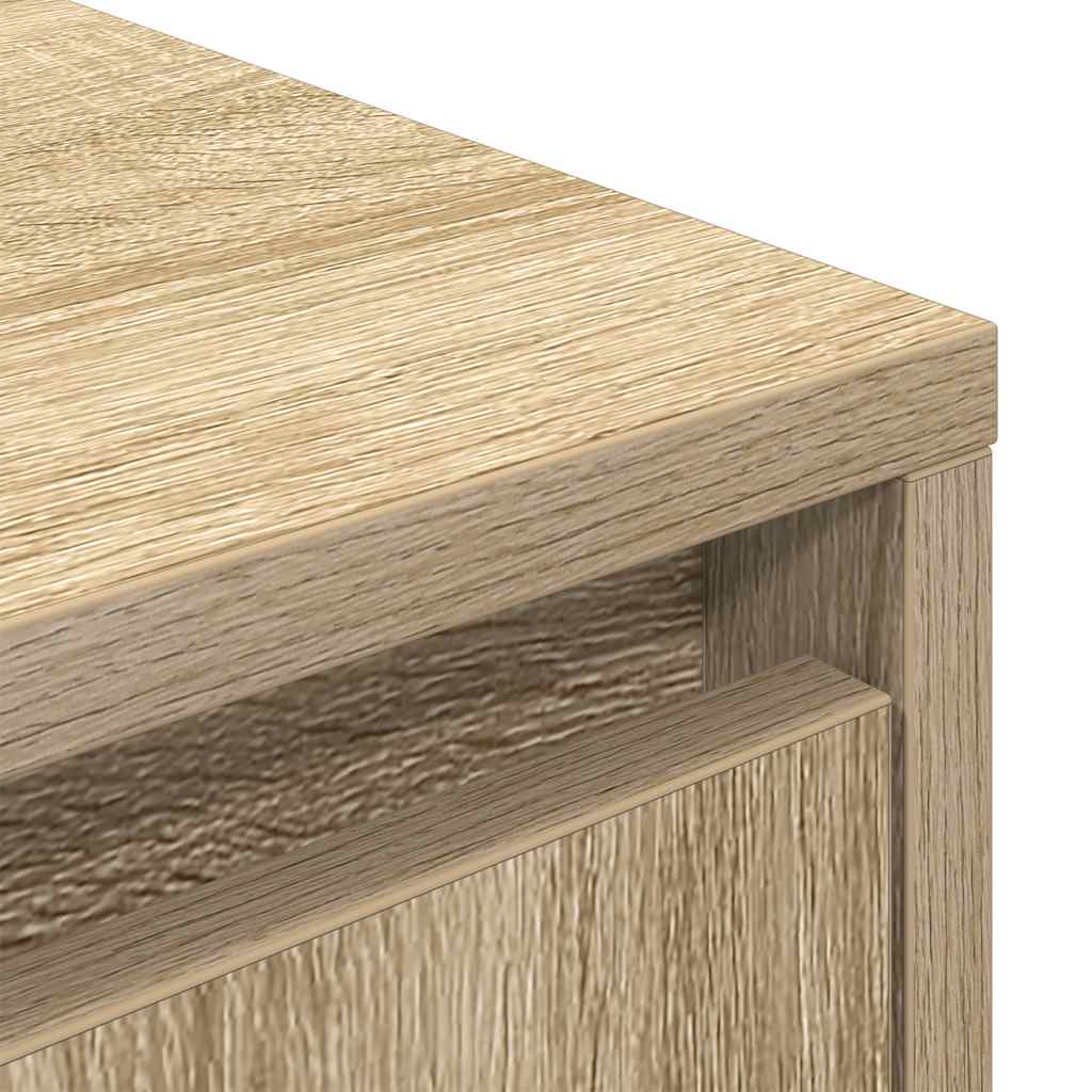 TV Cabinet with LED Lights Sonoma Oak 160,5x41x50 cm