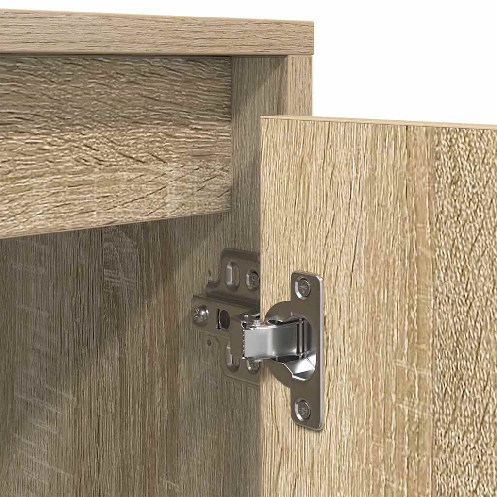 TV Cabinet with LED Lights Sonoma Oak 160,5x41x50 cm