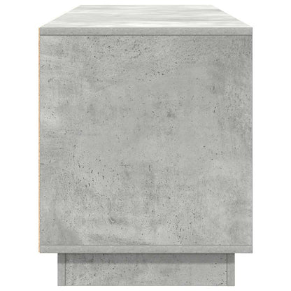 TV Cabinet with LED Lights Concrete Grey 160,5x41x50 cm