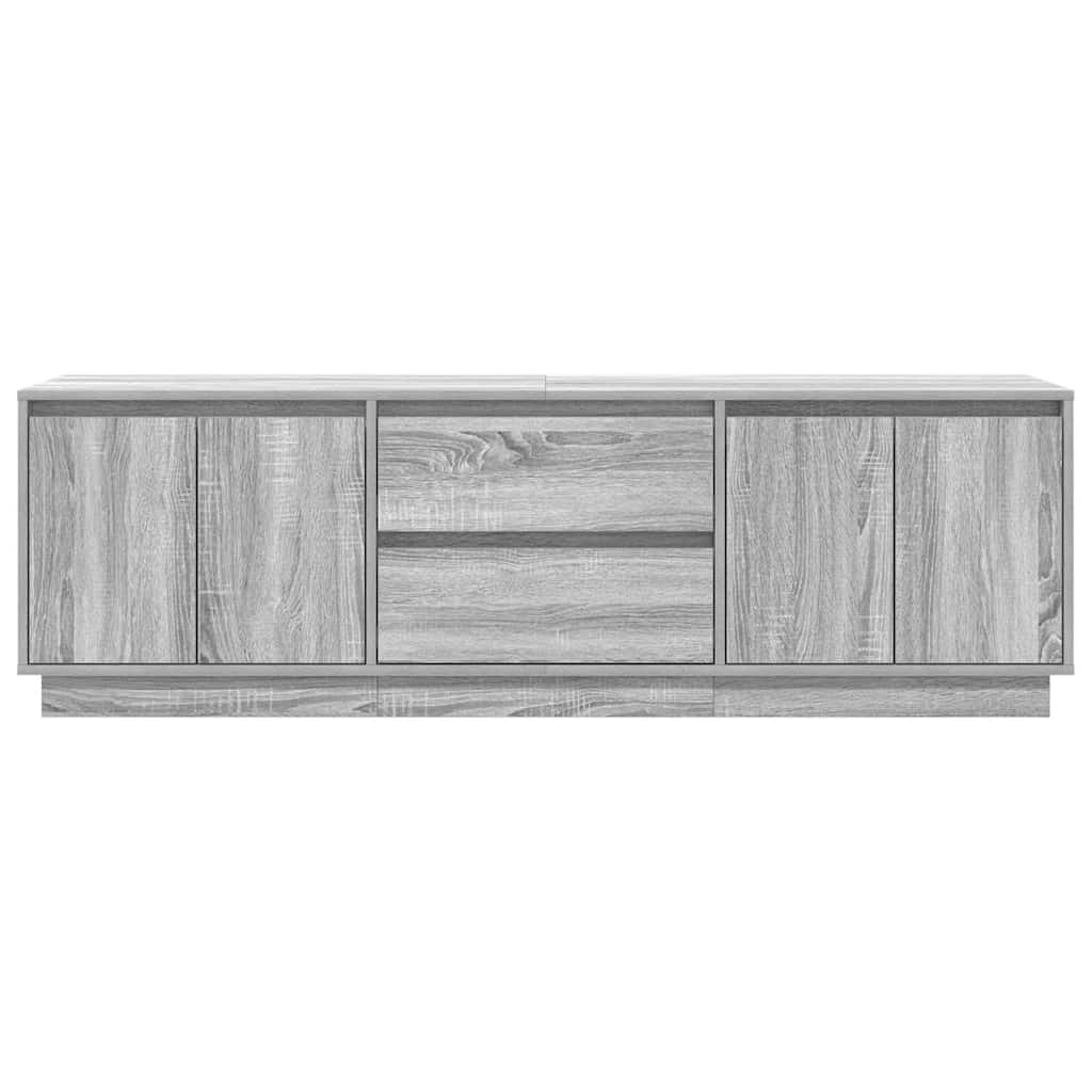 TV Cabinet with LED Lights Grey Sonoma 160,5x41x50 cm