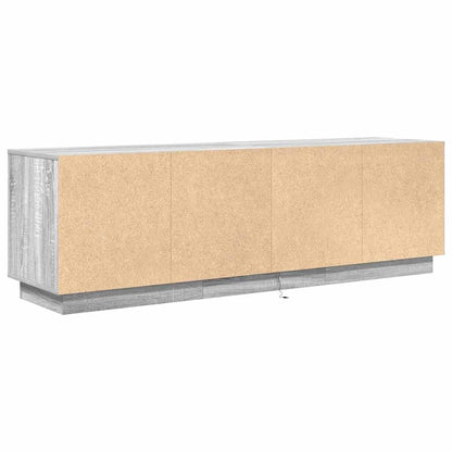 TV Cabinet with LED Lights Grey Sonoma 160,5x41x50 cm