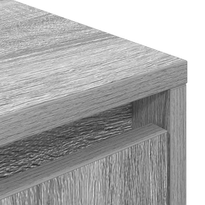 TV Cabinet with LED Lights Grey Sonoma 160,5x41x50 cm