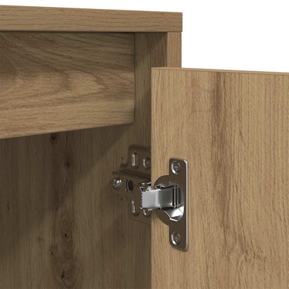 TV Cabinet with LED Lights Artisan Oak 160,5x41x50 cm