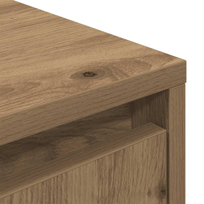 TV Cabinet with LED Lights Artisan Oak 193,5x41x50 cm