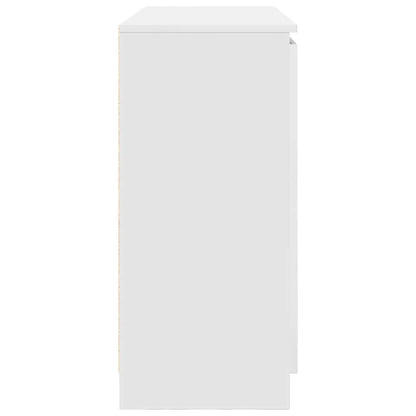 Sideboard with Drawers White 100.5x35x76 cm Engineered Wood