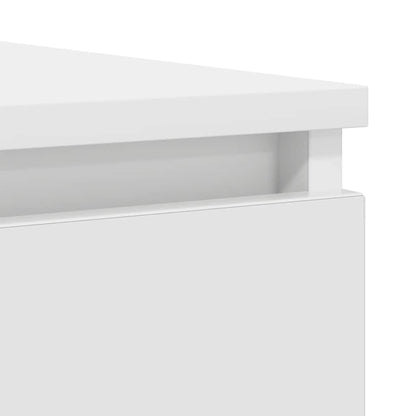 Sideboard with Drawers White 100,5x35x76 cm Engineered Wood