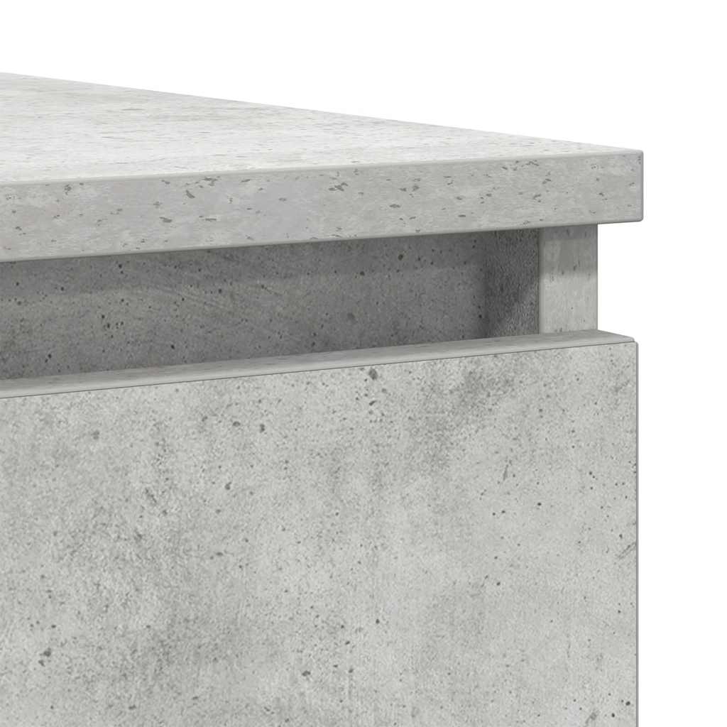 Sideboard with Drawers Concrete Grey 100.5x35x76 cm