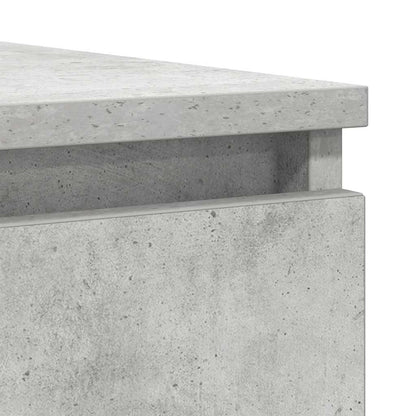 Sideboard with Drawers Concrete Grey 100.5x35x76 cm