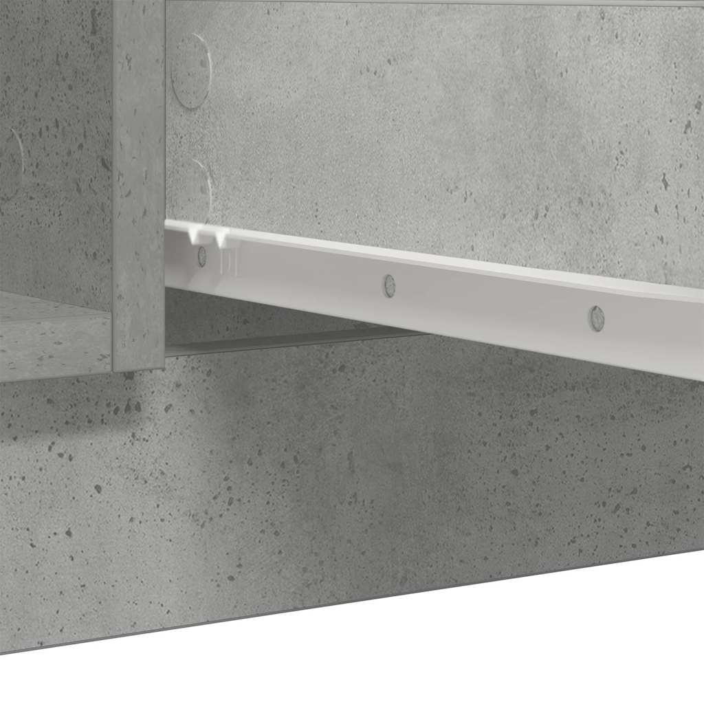 Sideboard with Drawers Concrete Grey 100.5x35x76 cm