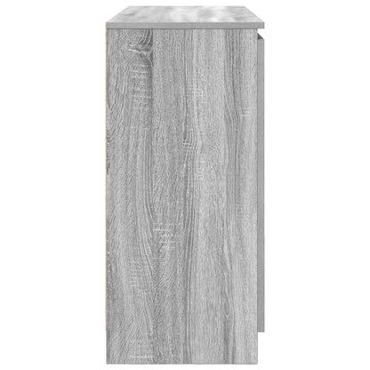 Sideboard with Drawers Grey Sonoma 100.5x35x76 cm