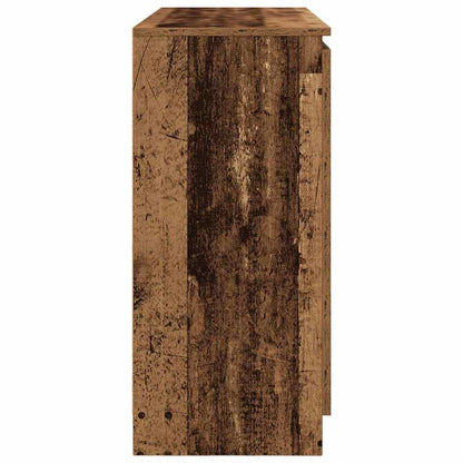 Sideboard with Drawers Old Wood 100,5x35x76 cm Engineered Wood