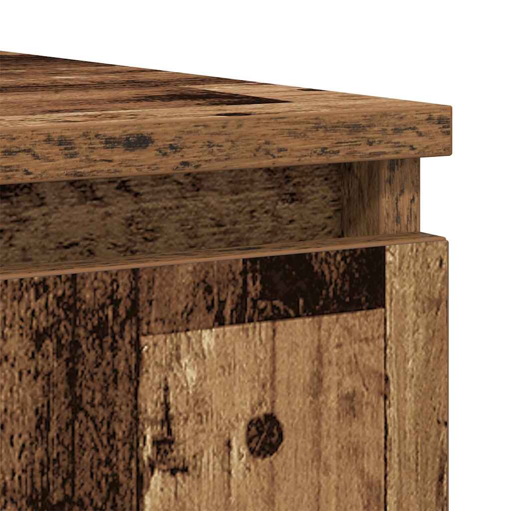 Sideboard with Drawers Old Wood 100,5x35x76 cm Engineered Wood