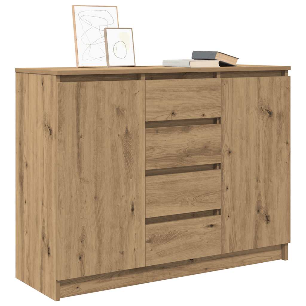 Sideboard with Drawers Artisan Oak 100.5x35x76 cm