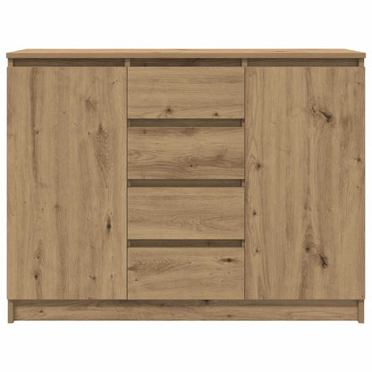 Sideboard with Drawers Artisan Oak 100.5x35x76 cm Engineered Wood