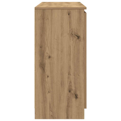 Sideboard with Drawers Artisan Oak 100.5x35x76 cm Engineered Wood