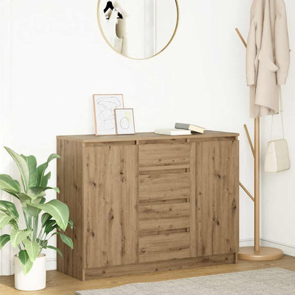 Sideboard with Drawers Artisan Oak 100.5x35x76 cm