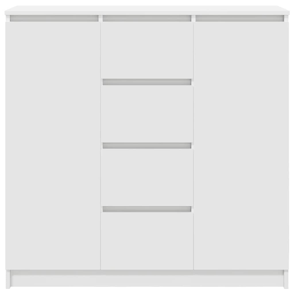 Sideboard with Drawers White 100,5x35x98,5 cm Engineered Wood